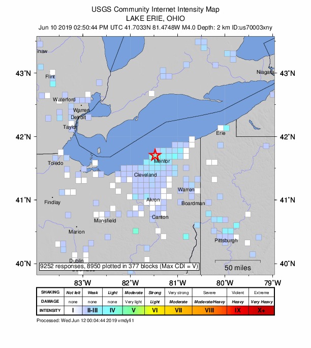 DYFI Intensity Map